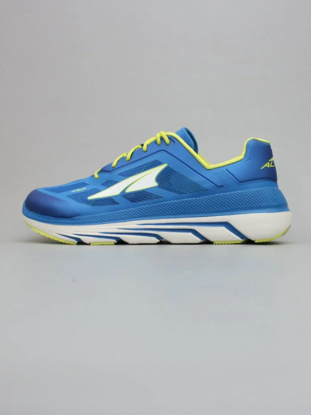 Altra Men's 11.5 Duo Blue Yellow Road Running Zero Drop Shoes Sneakers AFM1838F